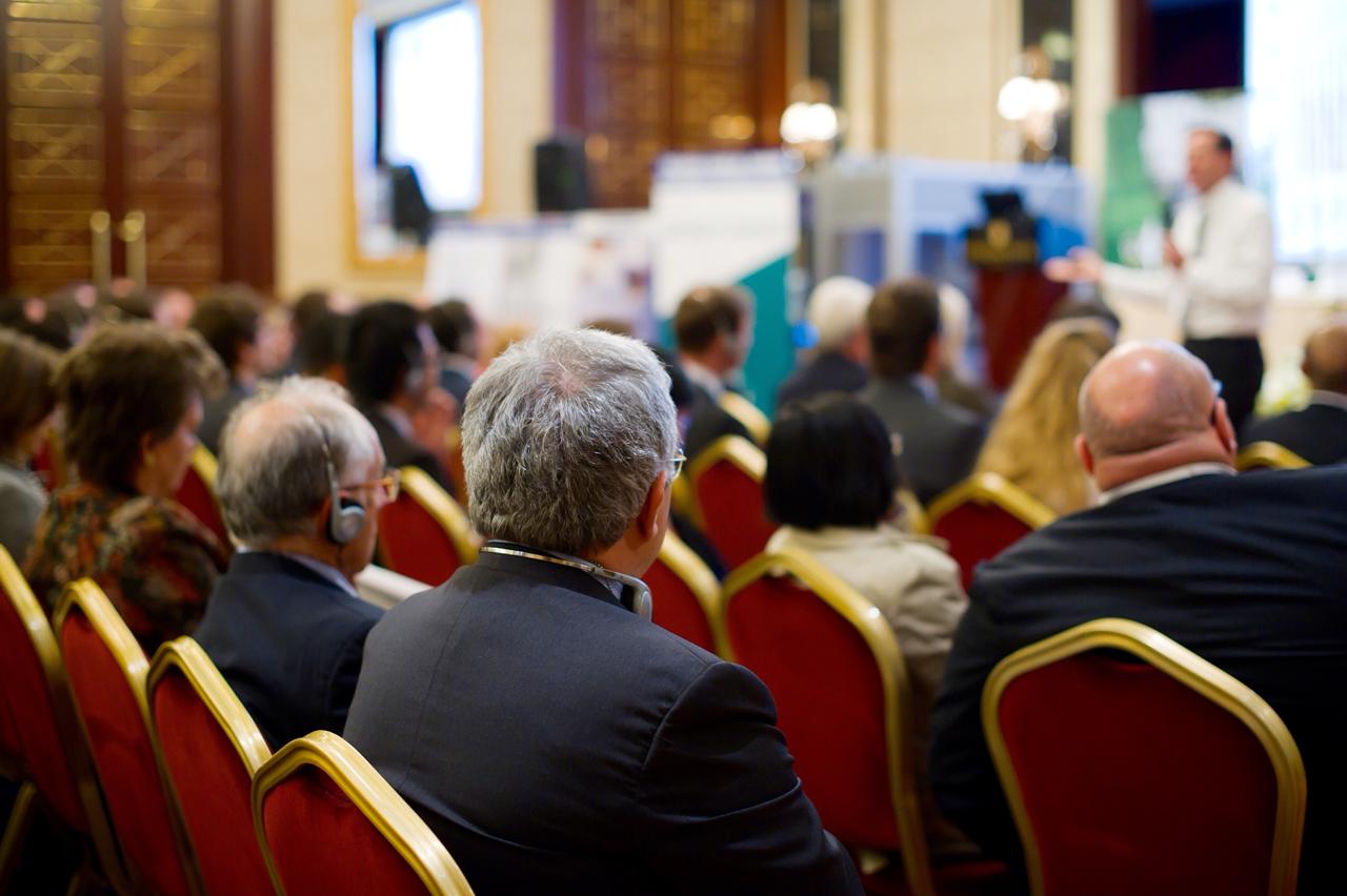 Conference audience during keynote session